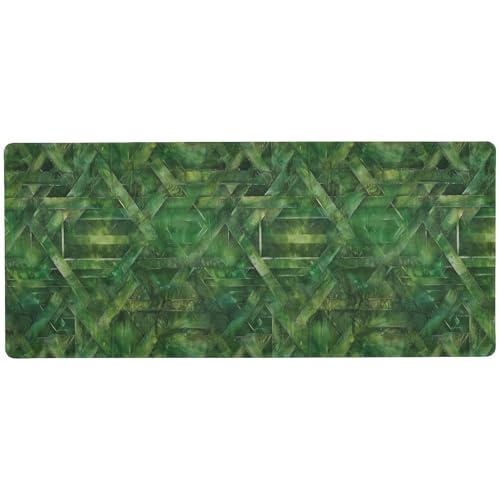 Grünes Tetragrammaton langes Mauspad für den Schreibtisch für den Schreibtisch, waschbare Mauspads für Computer, 80 x 30 cm von KLL