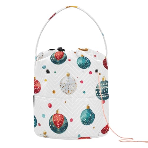 Häkeltasche mit Kreisen mit Weihnachtselementen auf weißem Hintergrund, Häkeltasche mit Löchern, Strickset für Strickset, suelas para tejer häkeln Häkeltasche mit Kreisen mit Weihnachtselementen auf weißem Hintergrund, Häkeltasche mit Löchern, Strickset für Strickset, suelas para tejer häkeln von KLL