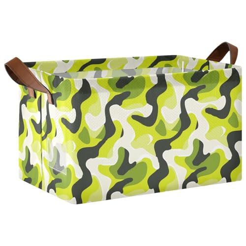KLL Bold Lines Dekorative Schrankkörbe, Würfelbehälter mit Griffen, Würfelbehälter für Organisation, Limettenweiß/Schwarz, 2 Stück KLL Bold Lines Dekorative Schrankkörbe, Würfelbehälter mit Griffen, Würfelbehälter für Organisation, Limettenweiß/Schwarz, 2 Stück von KLL