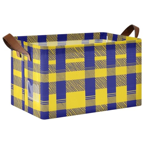 KLL Buffalo Dekorative Schrankkörbe für Würfelaufbewahrung mit Griffen, Stoffwürfel, Organizer für die Organisation von Schrank, Regal, Kinderzimmer, Spielzeug, 2 Stück KLL Buffalo Dekorative Schrankkörbe für Würfelaufbewahrung mit Griffen, Stoffwürfel, Organizer für die Organisation von Schrank, Regal, Kinderzimmer, Spielzeug, 2 Stück von KLL