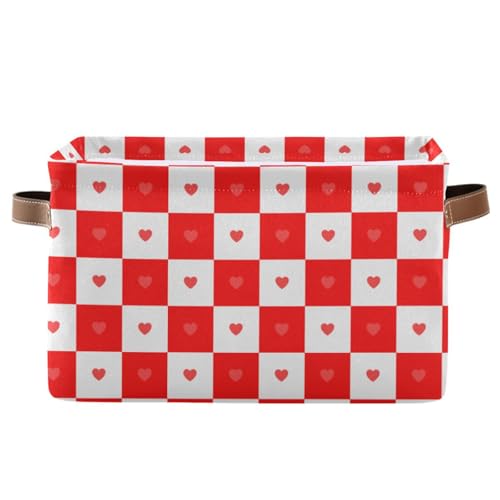 KLL Buffalo Plaid Karo Rot Weiß Herz Aufbewahrungskörbe Faltbare und wasserdichte Speisekammer Körbe mit stabilem Griff Stuff Decorativas Decorativas Decorativas 2 Stück für Büro Gadget KLL Buffalo Plaid Karo Rot Weiß Herz Aufbewahrungskörbe Faltbare und wasserdichte Speisekammer Körbe mit stabilem Griff Stuff Decorativas Decorativas Decorativas 2 Stück für Büro Gadget von KLL