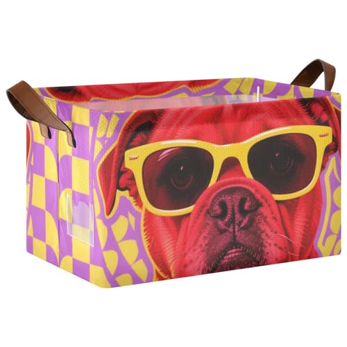 KLL Cool Dog Aufbewahrungskorb mit Griffen, Mehrzweck-Organizer für Speisekammer, Regale, Schubladen, Schreibtisch, Schrank, Klassenzimmer, Büro, 2 Stück KLL Cool Dog Aufbewahrungskorb mit Griffen, Mehrzweck-Organizer für Speisekammer, Regale, Schubladen, Schreibtisch, Schrank, Klassenzimmer, Büro, 2 Stück von KLL
