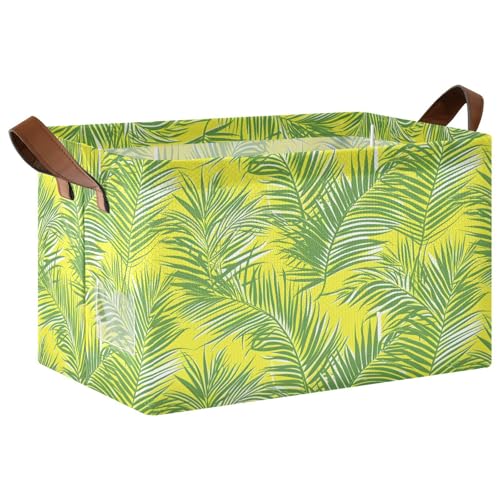 KLL Dekorative Körbe mit Palmenblättern, stabile Organizer-Behälter mit Griffen, Würfel-Organizer für die Organisation von Schrank, Regal, Kinderzimmer, Spielzeug, 2 Stück KLL Dekorative Körbe mit Palmenblättern, stabile Organizer-Behälter mit Griffen, Würfel-Organizer für die Organisation von Schrank, Regal, Kinderzimmer, Spielzeug, 2 Stück von KLL