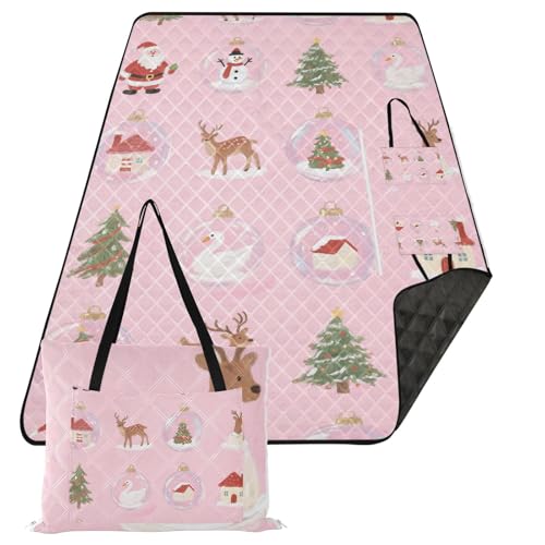 KLL Frohe Weihnachten rosa Kristallkugel wasserdichte Outdoor-Decke für Gras süßes Picknick große Outdoor-Decke für Gras Sommergeschenk Sabana Para Picknick KLL Frohe Weihnachten rosa Kristallkugel wasserdichte Outdoor-Decke für Gras süßes Picknick große Outdoor-Decke für Gras Sommergeschenk Sabana Para Picknick von KLL