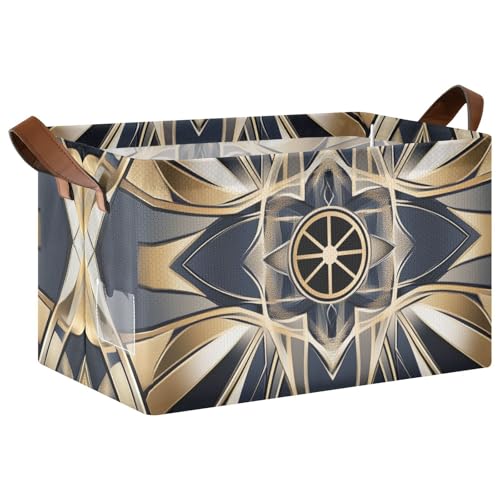 KLL Große Aufbewahrungsboxen im Art-Deco-Stil, geometrische Formen, Muster, Körbe, großer Stoff-Aufbewahrungsbehälter mit Griffen, Behälter für die Organisation von Kleidung, Spielzeug, Kinderzimmer KLL Große Aufbewahrungsboxen im Art-Deco-Stil, geometrische Formen, Muster, Körbe, großer Stoff-Aufbewahrungsbehälter mit Griffen, Behälter für die Organisation von Kleidung, Spielzeug, Kinderzimmer von KLL