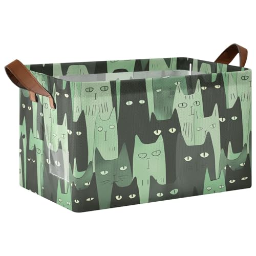 KLL Große Aufbewahrungsboxen im minimalistischen Stil, Cartoon-Design, mit Griffen, Würfel-Organizer für Spielzeug, Bücher und Kleidung, Wohnzimmer, 2 Stück KLL Große Aufbewahrungsboxen im minimalistischen Stil, Cartoon-Design, mit Griffen, Würfel-Organizer für Spielzeug, Bücher und Kleidung, Wohnzimmer, 2 Stück von KLL