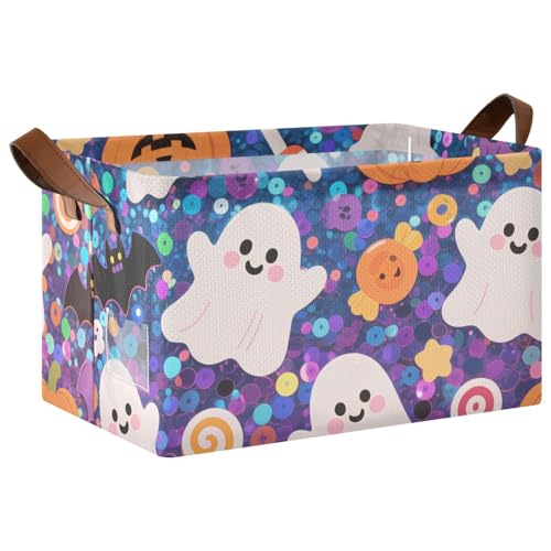 KLL Halloween-Aufbewahrungskörbe mit Pailletten, gelber Kürbis, Heim-Organizer mit Griffen, stabiler Schrank-Organizer für Regale, Schubladen, Schreibtischschrank, Spielzimmer, Klassenzimmer, Büro, 2 KLL Halloween-Aufbewahrungskörbe mit Pailletten, gelber Kürbis, Heim-Organizer mit Griffen, stabiler Schrank-Organizer für Regale, Schubladen, Schreibtischschrank, Spielzimmer, Klassenzimmer, Büro, 2 von KLL