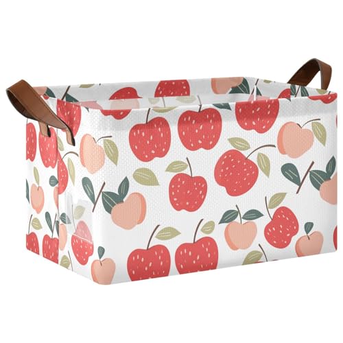 KLL Obst-Design, Vektor-Design, Aufbewahrungsbehälter mit Griffen, großer Schrank-Organizer für Regale, Schubladen, Schreibtischschrank, Spielzimmer, Klassenzimmer, Büro, 2 Stück KLL Obst-Design, Vektor-Design, Aufbewahrungsbehälter mit Griffen, großer Schrank-Organizer für Regale, Schubladen, Schreibtischschrank, Spielzimmer, Klassenzimmer, Büro, 2 Stück von KLL