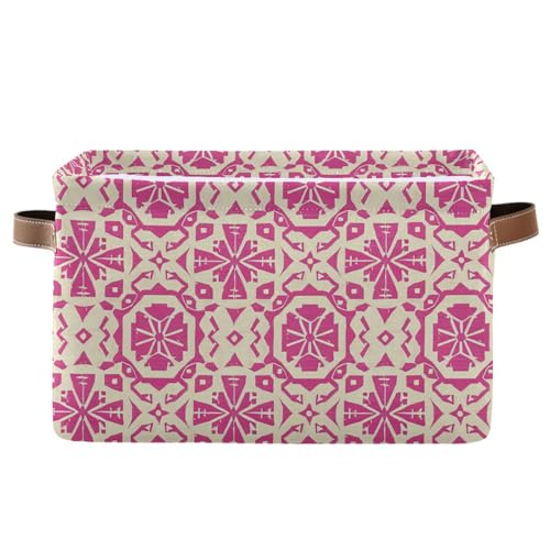 KLL Rosa böhmische abstrakte Aufbewahrungskörbe, faltbare und wasserdichte Stoffaufbewahrungswürfel mit stabilem Griff Tasche Seil Seil 2er Set für Badezimmer Badezimmer Baby KLL Rosa böhmische abstrakte Aufbewahrungskörbe, faltbare und wasserdichte Stoffaufbewahrungswürfel mit stabilem Griff Tasche Seil Seil 2er Set für Badezimmer Badezimmer Baby von KLL