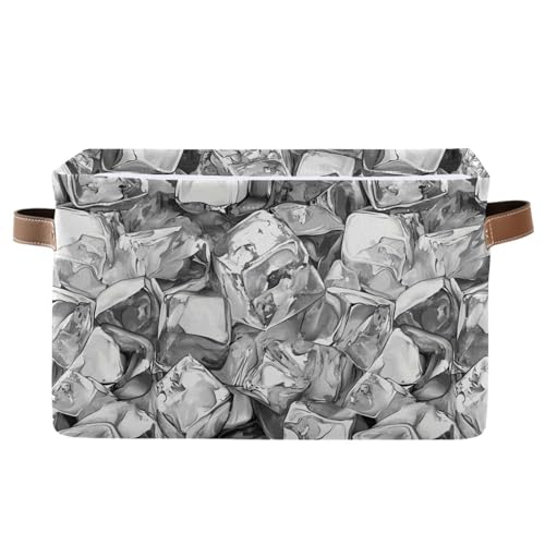 KLL Schwarze und weiße Eis-Aufbewahrungskörbe, faltbare und wasserdichte Körbe für Aufbewahrungsbehälter mit stabilem Griff, 20 l, 20 Liter, 2 Stück, für Waschküche, Waschküche KLL Schwarze und weiße Eis-Aufbewahrungskörbe, faltbare und wasserdichte Körbe für Aufbewahrungsbehälter mit stabilem Griff, 20 l, 20 Liter, 2 Stück, für Waschküche, Waschküche von KLL