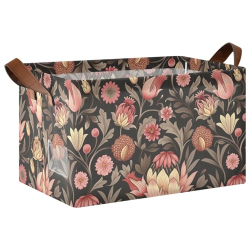KLL William Morris Dekorative Stoff-Aufbewahrungskörbe, Aufbewahrungskörbe mit Griffen, Schrank-Organizer für Schrank, Organizer, Regal, Schrank, Bücherregal, 2 Stück KLL William Morris Dekorative Stoff-Aufbewahrungskörbe, Aufbewahrungskörbe mit Griffen, Schrank-Organizer für Schrank, Organizer, Regal, Schrank, Bücherregal, 2 Stück von KLL