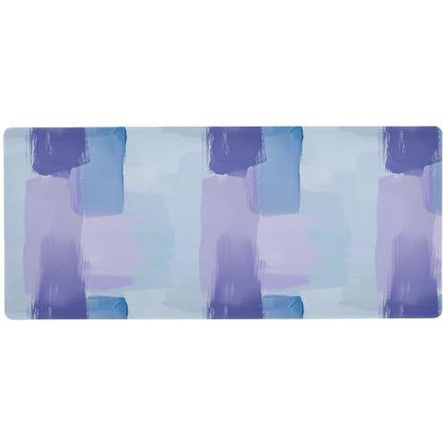 Mauspads für den Schreibtisch für Reisen, unwaschbar, kleine Schreibtischunterlage für Tastatur und Tiere, 80 x 30 cm, Blau und Lila Mauspads für den Schreibtisch für Reisen, unwaschbar, kleine Schreibtischunterlage für Tastatur und Tiere, 80 x 30 cm, Blau und Lila von KLL