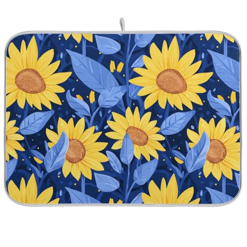 Parents' Day Mellow Blooms Abtropfmatte Thekenmatte Küche Arbeitsplatte Matte Küche Trockner Matte 40,6 x 45,7 cm von KLL