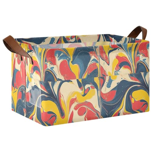 Pop Art Retro-Aufbewahrungsboxen mit Batikmuster, große Aufbewahrungskörbe mit Griffen, Mehrzweck-Organizer für Schlafzimmer, Büro, Schrank, Kleidung, Kinderzimmer, Kinderzimmer, 2 Stück Pop Art Retro-Aufbewahrungsboxen mit Batikmuster, große Aufbewahrungskörbe mit Griffen, Mehrzweck-Organizer für Schlafzimmer, Büro, Schrank, Kleidung, Kinderzimmer, Kinderzimmer, 2 Stück von KLL