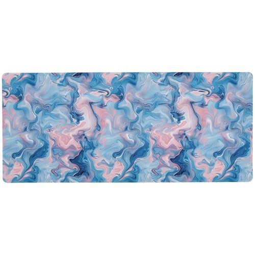 Powder Blue Dreams rutschfestes, cooles Mauspad für die Arbeit, moderne kleine Schreibtischunterlage für Tastatur und Tiere, 80 x 30 cm Powder Blue Dreams rutschfestes, cooles Mauspad für die Arbeit, moderne kleine Schreibtischunterlage für Tastatur und Tiere, 80 x 30 cm von KLL