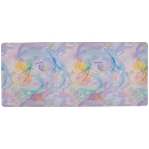 Rutschfestes Büro-Mauspad für die Arbeit, abstrakte Malerei, wasserdicht, 80 x 30 cm von KLL