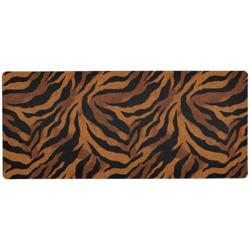 Schreibtisch-Mauspad für die Arbeit, wasserdicht, Retro-Muster, 80 x 30 cm, Braun / Schwarz Schreibtisch-Mauspad für die Arbeit, wasserdicht, Retro-Muster, 80 x 30 cm, Braun / Schwarz von KLL