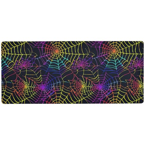 Spinnennetz, buntes dünnes cooles Mauspad für den Schreibtisch, praktische, kleine Schreibtischunterlage für Tastatur und Tiere, 80 x 30 cm Spinnennetz, buntes dünnes cooles Mauspad für den Schreibtisch, praktische, kleine Schreibtischunterlage für Tastatur und Tiere, 80 x 30 cm von KLL