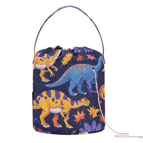 Spooky Season Jurassic T-Rex Aufbewahrungstasche, tragbare Bastelaufbewahrung für Stricknadeln, Bolso Para Tejer Spooky Season Jurassic T-Rex Aufbewahrungstasche, tragbare Bastelaufbewahrung für Stricknadeln, Bolso Para Tejer von KLL