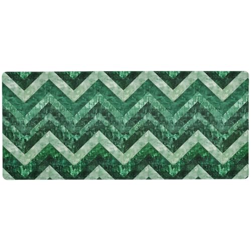 Wasserdichtes Tastatur-Mauspad für den Schreibtisch, rutschfest, 80 x 30 cm, Grün von KLL