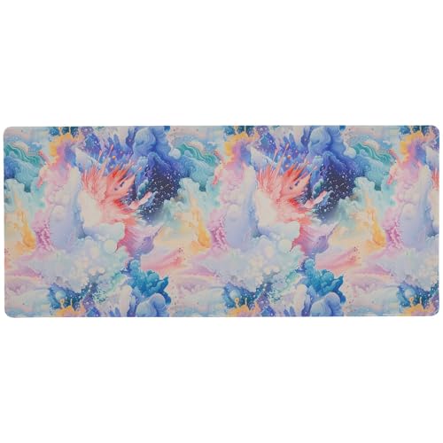 Watercolor Explosion in The Igor Multifunktionale Schreibtischunterlage für Tastatur und Tier für den Schreibtisch, langes Gaming-Mauspad, groß, 80 x 30 cm Watercolor Explosion in The Igor Multifunktionale Schreibtischunterlage für Tastatur und Tier für den Schreibtisch, langes Gaming-Mauspad, groß, 80 x 30 cm von KLL