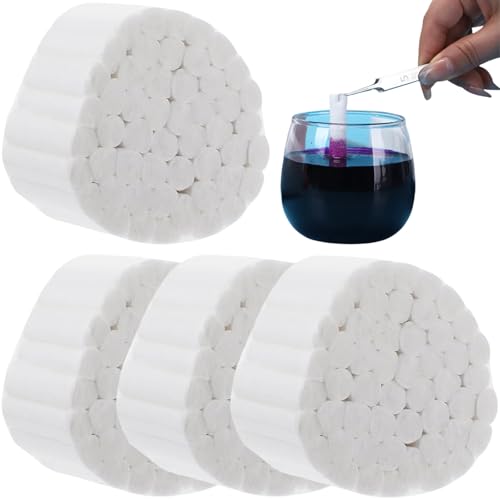 Watterollen aus Watte,Dental Watterollen,Zahnwatterollen,Watterollen für Zahnarzt,Dental Cotton Rolls,Hochsaugfähige Wattebausch Nasenstöpsel Wattebausch für Kinder Erwachsene Nasenbluten Kit Zubehör von KLLJ