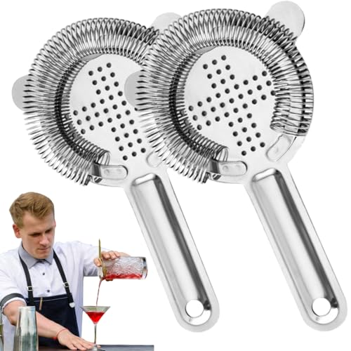 Barsieb Cocktail Edelstahl,2pcs Cocktail Sieb,Feines Cocktailsieb,Cocktail Sieb Edelstahl,Cocktail Shaker Stainless,Bar Sieb für Trinken Cocktail Party Bar Club Barsieb Cocktail Edelstahl,2pcs Cocktail Sieb,Feines Cocktailsieb,Cocktail Sieb Edelstahl,Cocktail Shaker Stainless,Bar Sieb für Trinken Cocktail Party Bar Club von KLLJ