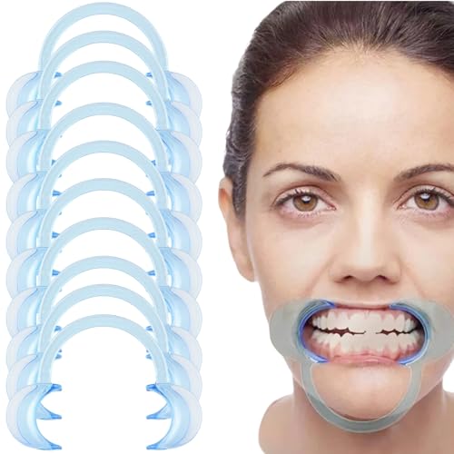 C-Form Mundöffner,10 Stück Dental C-Form Mundöffner,Mundöffner Challenge,Wangenhalter,Mundwinkelhalter,für Orale Untersuchung, Behandlung, Zahnaufhellung von KLLJ