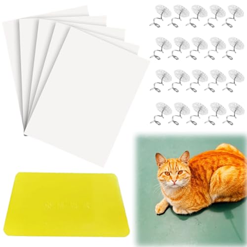 Protector de Muebles Gatos,6 Piezas Kratzfolie Katzen Selbstklebend,Katzen Kratzschutz Sofa,Kratzschutz Wand,Kratzschutzfolie,Transparent Kratzschutzfolie,Antikratz Tape Kratzschutz von KLLJ