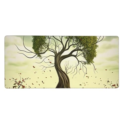 Großes Gaming-Mauspad, 40,6 x 90,2 cm, rutschfestes, verlängertes XXL-Mauspad, lange Schreibtischunterlage mit genähten Kanten, für Tastatur, Heimbüro, Gaming, Arbeitsbäume, große Großes Gaming-Mauspad, 40,6 x 90,2 cm, rutschfestes, verlängertes XXL-Mauspad, lange Schreibtischunterlage mit genähten Kanten, für Tastatur, Heimbüro, Gaming, Arbeitsbäume, große von KLLTYHMU