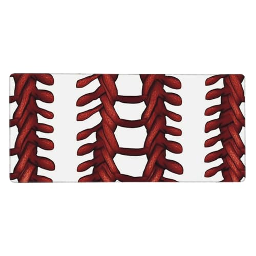 Großes Gaming-Mauspad, 40,6 x 90,2 cm, rutschfestes, verlängertes XXL-Mauspad, lange Schreibtischunterlage mit genähten Kanten, für Tastatur, Zuhause, Büro, Gaming, Arbeit, Baseball, Softball Großes Gaming-Mauspad, 40,6 x 90,2 cm, rutschfestes, verlängertes XXL-Mauspad, lange Schreibtischunterlage mit genähten Kanten, für Tastatur, Zuhause, Büro, Gaming, Arbeit, Baseball, Softball von KLLTYHMU