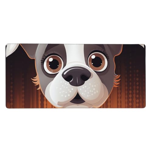 Großes Gaming-Mauspad, 40,6 x 90,2 cm, rutschfestes, verlängertes XXL-Mauspad, lange Schreibtischunterlage mit genähten Kanten, für Tastatur, Zuhause, Büro, Gaming, Arbeit, Hund, große Großes Gaming-Mauspad, 40,6 x 90,2 cm, rutschfestes, verlängertes XXL-Mauspad, lange Schreibtischunterlage mit genähten Kanten, für Tastatur, Zuhause, Büro, Gaming, Arbeit, Hund, große von KLLTYHMU