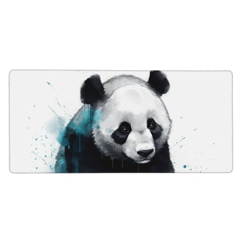 Großes Gaming-Mauspad, 40,6 x 90,2 cm, rutschfestes, verlängertes XXL-Mauspad, lange Schreibtischunterlage mit genähten Kanten, für Tastatur, Zuhause, Büro, Gaming, Arbeit, Panda, große Großes Gaming-Mauspad, 40,6 x 90,2 cm, rutschfestes, verlängertes XXL-Mauspad, lange Schreibtischunterlage mit genähten Kanten, für Tastatur, Zuhause, Büro, Gaming, Arbeit, Panda, große von KLLTYHMU
