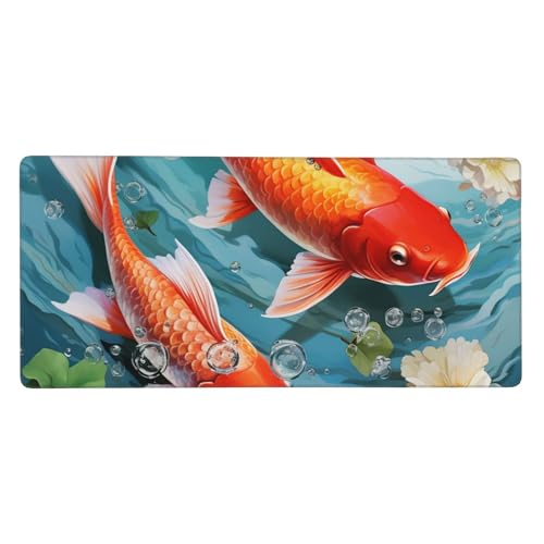 Großes Gaming-Mauspad, 40,6 x 90,2 cm, rutschfestes, verlängertes XXL-Mauspad, lange Schreibtischunterlage mit genähten Kanten, für Tastatur, Zuhause, Büro, Gaming, Arbeit, japanischer hübscher roter Großes Gaming-Mauspad, 40,6 x 90,2 cm, rutschfestes, verlängertes XXL-Mauspad, lange Schreibtischunterlage mit genähten Kanten, für Tastatur, Zuhause, Büro, Gaming, Arbeit, japanischer hübscher roter von KLLTYHMU