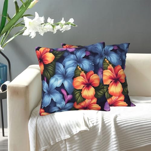 KLLTYHMU Kissenbezug mit tropischem Blumenmuster, modern, dekorativ, für den Außenbereich, gemütlicher Bauernhaus-Kissenbezug mit verstecktem Reißverschluss, für Sofa, Couch, Schlafzimmer KLLTYHMU Kissenbezug mit tropischem Blumenmuster, modern, dekorativ, für den Außenbereich, gemütlicher Bauernhaus-Kissenbezug mit verstecktem Reißverschluss, für Sofa, Couch, Schlafzimmer von KLLTYHMU