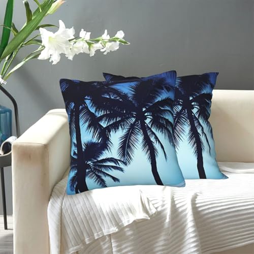 KLLTYHMU Moderne dekorative Kissenbezüge mit Palmenmotiv, gemütlicher Bauernhaus-Kissenbezug mit verstecktem Reißverschluss, für Sofa, Couch, Schlafzimmer, Heimdekoration, 50,8 x 50,8 cm KLLTYHMU Moderne dekorative Kissenbezüge mit Palmenmotiv, gemütlicher Bauernhaus-Kissenbezug mit verstecktem Reißverschluss, für Sofa, Couch, Schlafzimmer, Heimdekoration, 50,8 x 50,8 cm von KLLTYHMU