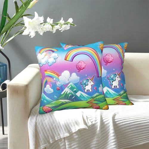 KLLTYHMU Regenbogen-Überwurf-Kissenbezüge, modern, dekorativ, für den Außenbereich, gemütlicher Bauernhaus-Kissenbezug mit verstecktem Reißverschluss, für Sofa, Couch, Schlafzimmer, Heimdekoration KLLTYHMU Regenbogen-Überwurf-Kissenbezüge, modern, dekorativ, für den Außenbereich, gemütlicher Bauernhaus-Kissenbezug mit verstecktem Reißverschluss, für Sofa, Couch, Schlafzimmer, Heimdekoration von KLLTYHMU