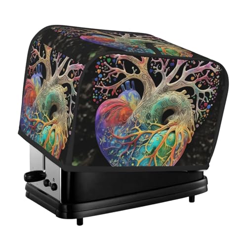 Tree of Life Heart Blooming Toaster Cover 2 Slice, Two Slice Bread Machine Covers Quilted Toaster Dust Cover Universal Size Kitchen Small Appliance Cover With Top Handle Tree of Life Heart Blooming Toaster Cover 2 Slice, Two Slice Bread Machine Covers Quilted Toaster Dust Cover Universal Size Kitchen Small Appliance Cover With Top Handle von KLLTYHMU
