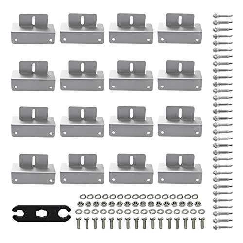 KLLsmDesign 4 Set Solarpanel-Befestigungssatz mit Muttern und Schrauben, Ein Set mit 4 Einheiten von KLLsmDesign