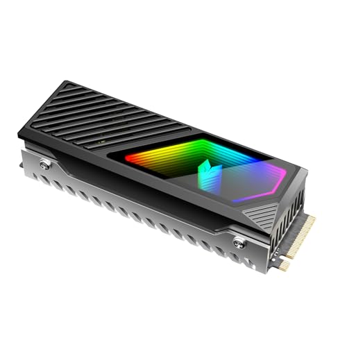 KLLsmDesign RGB Sync M.2 NVMe SSD Kühlkörper mit eingebautem Lüfter, Hochleistungskühlung, dynamische LED-Beleuchtung, Kühllinse, transparente Abdeckung mit Thermopad KLLsmDesign RGB Sync M.2 NVMe SSD Kühlkörper mit eingebautem Lüfter, Hochleistungskühlung, dynamische LED-Beleuchtung, Kühllinse, transparente Abdeckung mit Thermopad von KLLsmDesign
