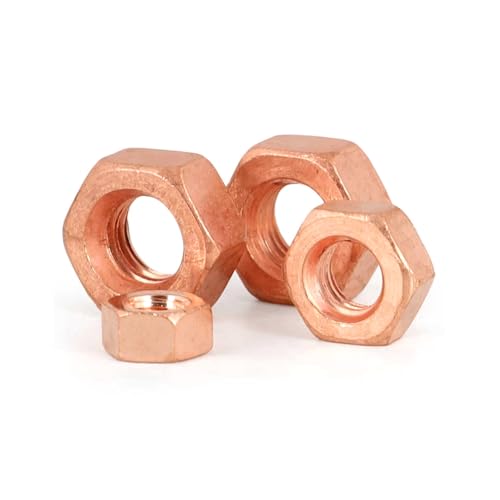 Bolzen 2 Stück M12-1,75 Kupfer-Sechskantmutter, Sicherungsmutter(M3-0.5(20pcs)) von KLNCXC