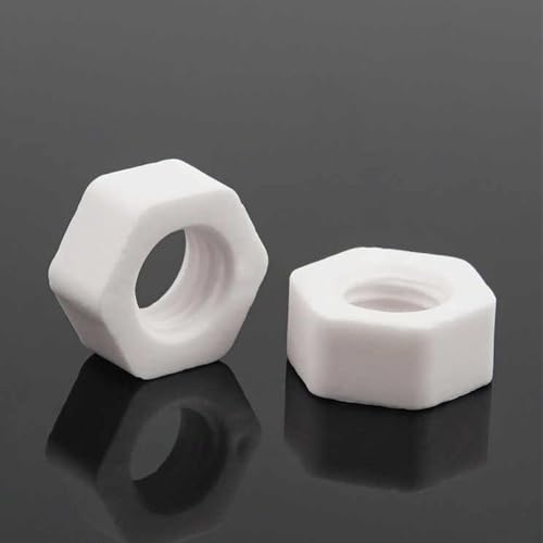 Bolzen 2 Stück M3-0,5 Keramik-Sechskantmutter, Sicherungsmutter(M4-0.7(2pcs)) von KLNCXC