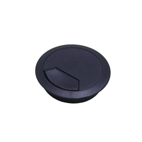 Ösen Schreibtischtülle / 60 mm 3 mm 0 mm Computer Schreibtisch Tisch Tülle Kabelanschluss Drahtlochabdeckung(Black,53mm) von KLNCXC