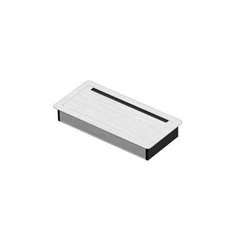 Ösen Schreibtischtülle 1 Aluminium 200 x 96 mm Schreibtisch-Kabeldurchführung, Bürotisch-Lochabdeckung mit schwarzer Bürste, Kabel-Organizer Ösen Schreibtischtülle 1 Aluminium 200 x 96 mm Schreibtisch-Kabeldurchführung, Bürotisch-Lochabdeckung mit schwarzer Bürste, Kabel-Organizer von KLNCXC