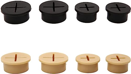 Ösen Schreibtischtülle 20 s Flexible Silikon Kabel Ösen Gummi Tüllen for Tisch Desktop Loch Abdeckung TV Konsole und Möbel Loch Abdeckung(Beige,20mm) von KLNCXC