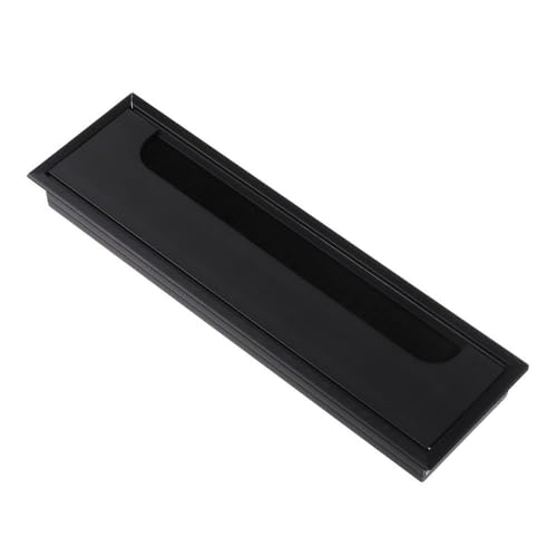 Ösen Schreibtischtülle 80x81627mm Aluminium Legierung Draht Loch Abdeckung Computer Tülle Linie Box Büro Schreibtisch Tisch Kabel Verschluss Kabel Klemme Hardware(Black,80x275mm) von KLNCXC