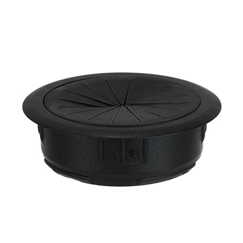 Ösen Schreibtischtülle Schreibtisch Tisch Draht Loch Abdeckung Computer Tülle Tisch Kabel Outlet Draht Ordentlich Lagerung Organizer(Black) von KLNCXC