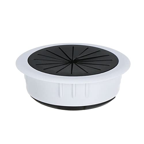 Ösen Schreibtischtülle Schreibtisch Tisch Draht Loch Abdeckung Computer Tülle Tisch Kabel Outlet Draht Ordentlich Lagerung Organizer(White) von KLNCXC