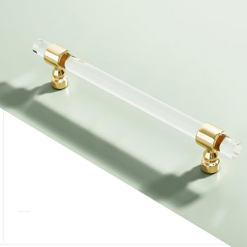 Schrankgriffe 2er-Pack Schrankgriffe, Kristallgriffe, Schrankgriffe, Schubladenknöpfe aus Zinklegierung, Küchentürhebel for Badezimmer, Schrank, Kleiderschrank, Kommode(192mm) von KLNCXC