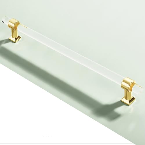 Schrankgriffe 2er-Pack Schrankgriffe, Schrankgriffe, Kristallgriffe, Schubladenknöpfe aus Zinklegierung, Küchentürhebel for Badezimmer, Schrank, Kleiderschrank, Kommode(192mm) von KLNCXC